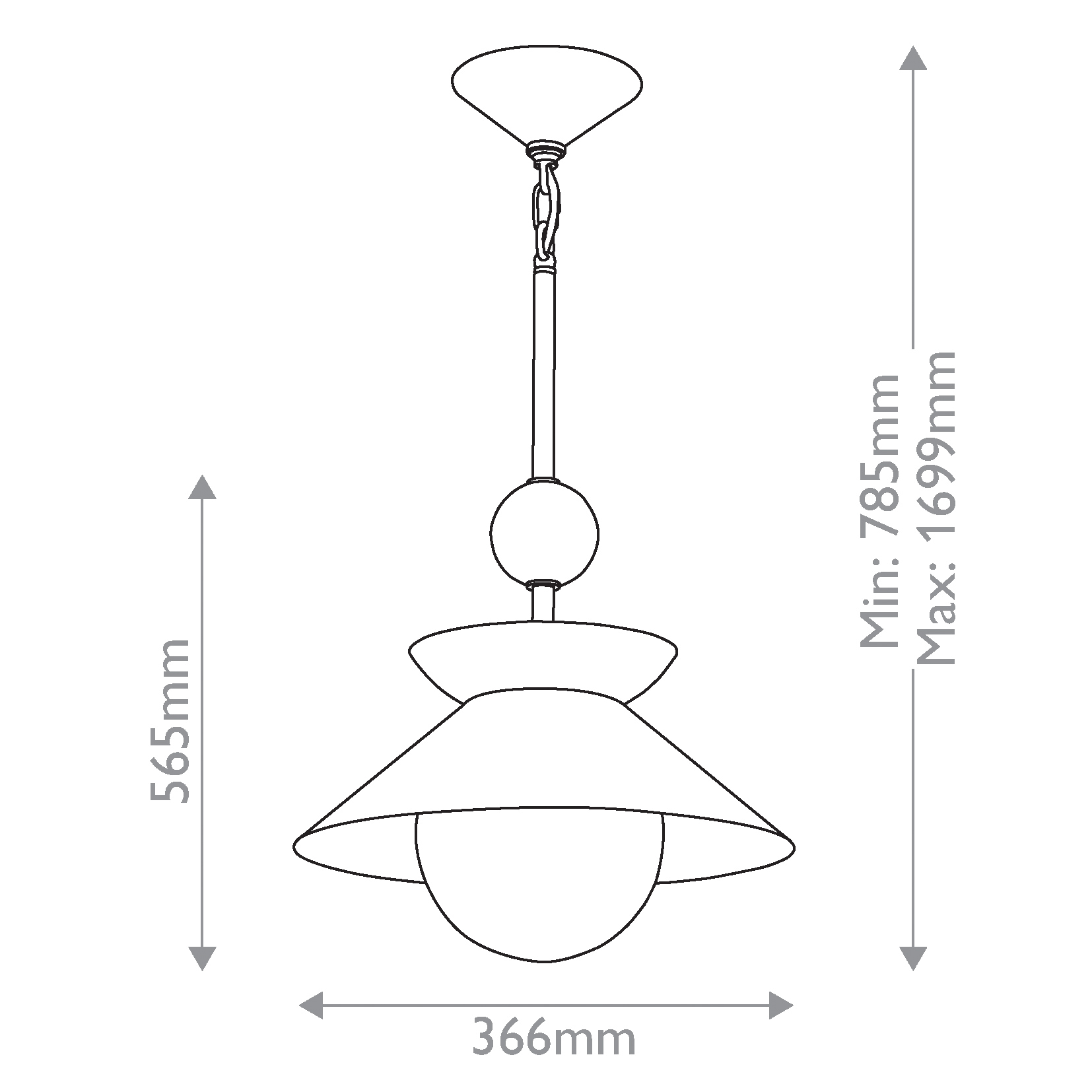 Подвесной светильник латунного цвета с конусовидным белым плафоном Quintiesse в Нижнем Новгороде