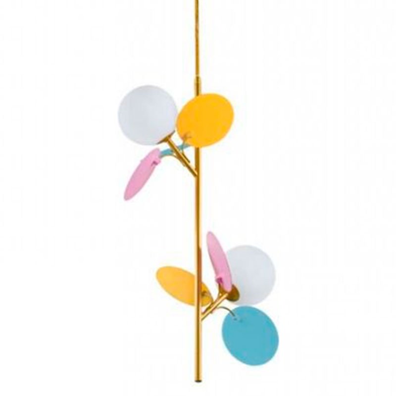 Люстра MATISSE Pendant Double multicolor Мульти Золотой Белый в Нижнем Новгороде | Loft Concept 