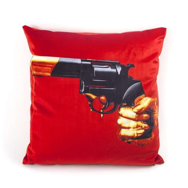 Подушка Seletti Cushion  Revolver Toiletpaper Красный в Нижнем Новгороде | Loft Concept 