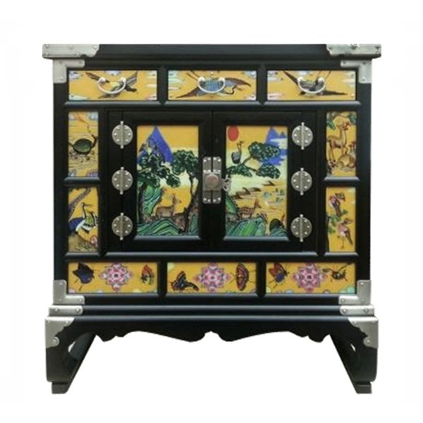 Китайский комод Chinoiserie chest of drawers yellow Желтый Черный в Нижнем Новгороде | Loft Concept 