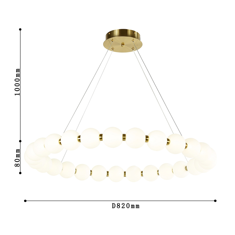 Люстра с плафоном из акриловых шаров PEARLS  в Нижнем Новгороде