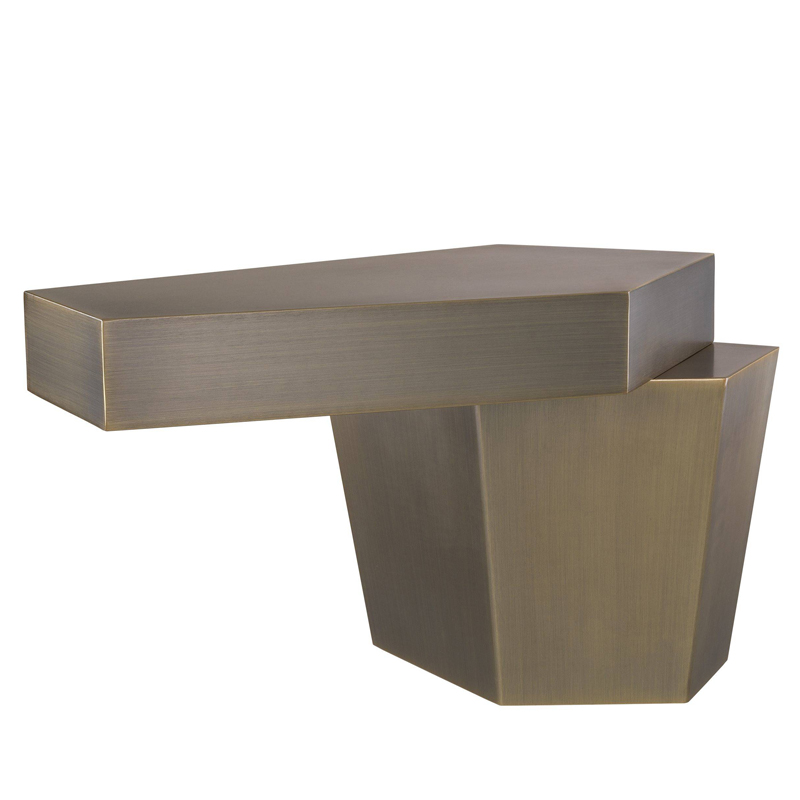 Кофейный стол Eichholtz Coffee Table Calabasas Low brass Латунь Античная полированная в Нижнем Новгороде | Loft Concept 