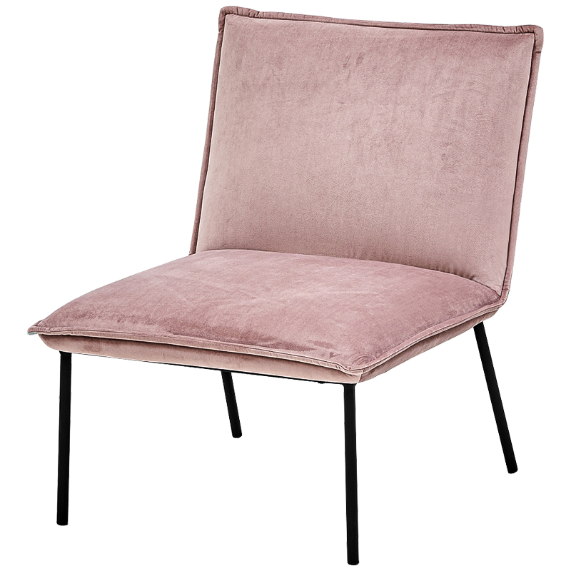 Кресло Corner Armchair Single pink Розовый пастельный Черный в Нижнем Новгороде | Loft Concept 