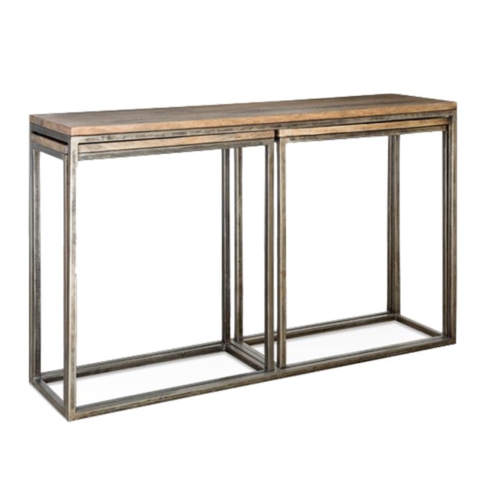 Консоль Industrial Metal Rust Triple Console Table  в Нижнем Новгороде | Loft Concept 