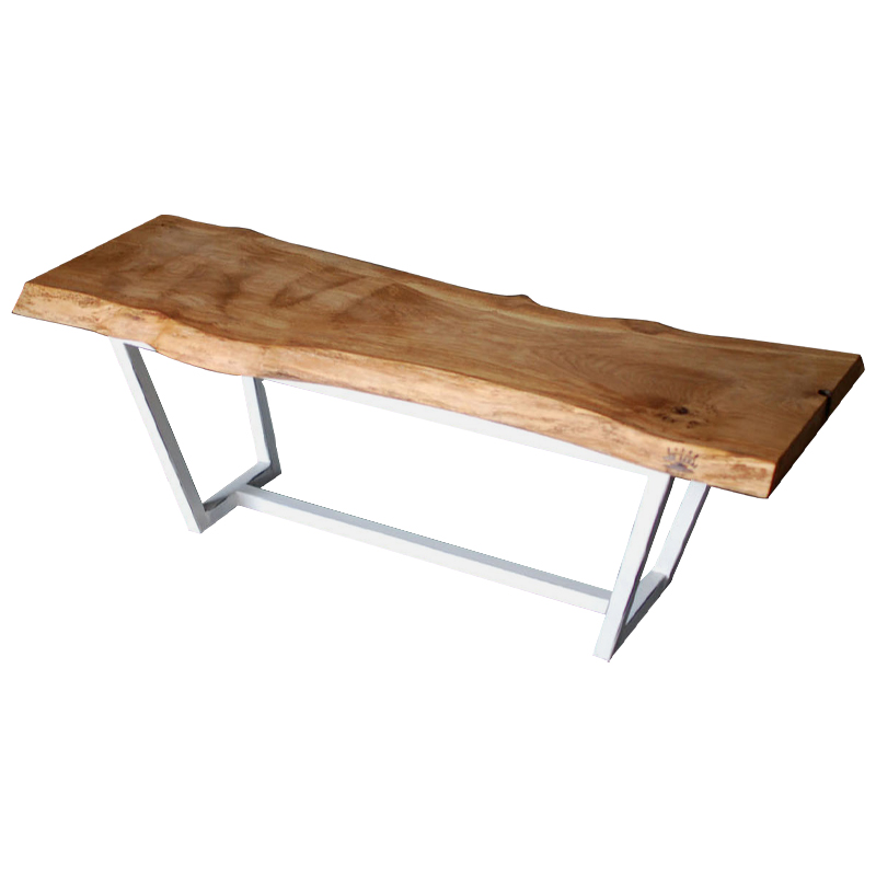 Кофейный стол Woodard Industrial Metal Rust Coffee Table Светлый дуб Белый в Нижнем Новгороде | Loft Concept 