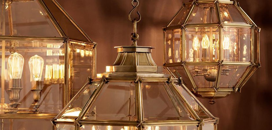 Люстра Lantern Owen Brass M - Loft-Concept в Нижнем Новгороде