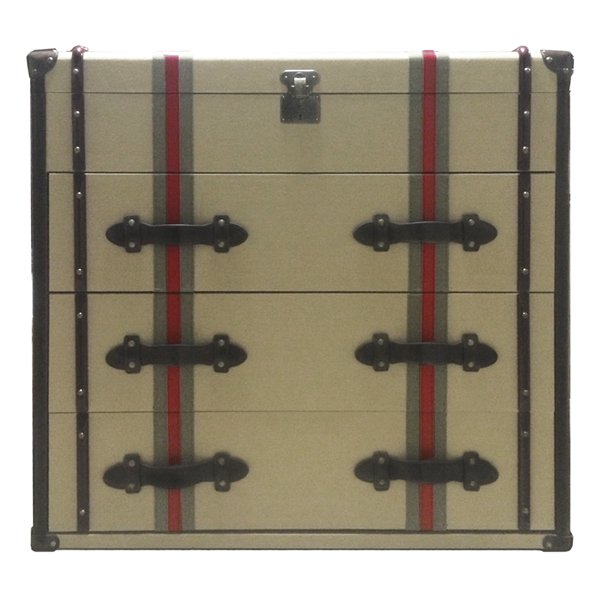 Комод с тканевой обивкой Richards Red line Canvas Medium chest of drawers  в Нижнем Новгороде | Loft Concept 