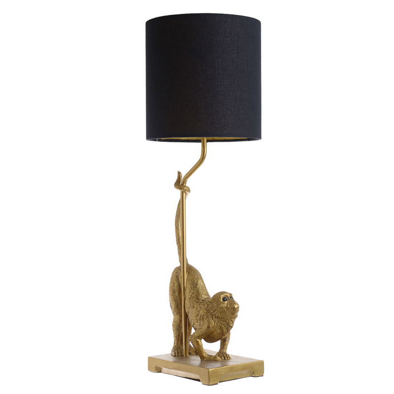 Настольная лампа Curious Monkey Table lamp Золотой Черный в Нижнем Новгороде | Loft Concept 