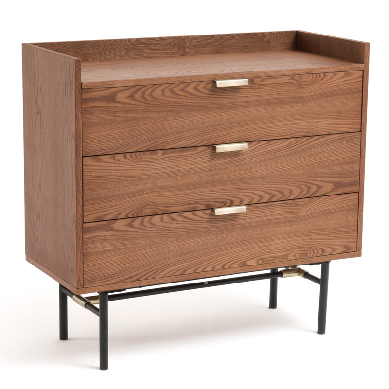 Комод с бортиками Torgny Chest of drawers Орех Латунь в Нижнем Новгороде | Loft Concept 