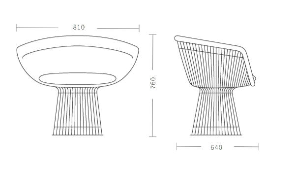 Кресло Platner lounge в Нижнем Новгороде