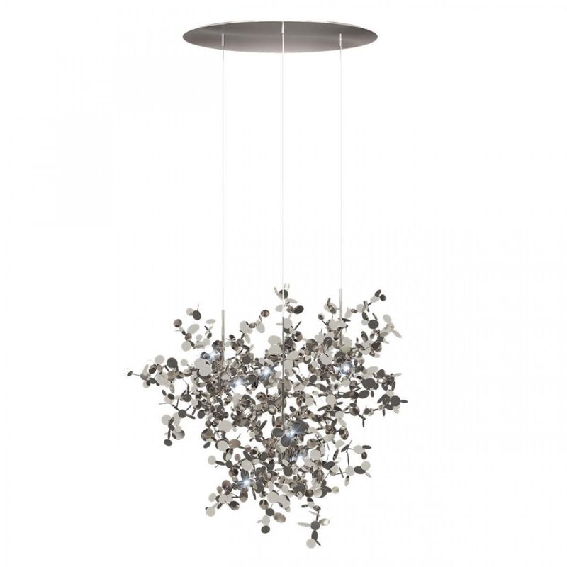 Люстра Terzani Argent Suspension Silver Pendant lamp диаметр 85 Серебряный в Нижнем Новгороде | Loft Concept 