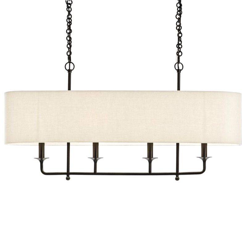 Люстра Arteriors BEATTY CHANDELIER Черный Бежевый в Нижнем Новгороде | Loft Concept 