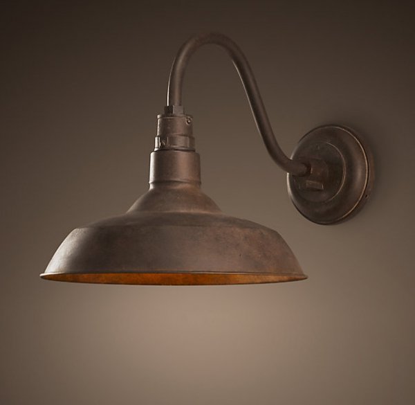 Бра Vintage Barn Sconce Rusty Искусственная бурая ржавчина в Нижнем Новгороде | Loft Concept 