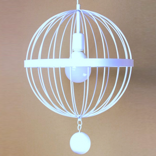 Подвесной светильник Wire Cage Pendant Spher White Белый в Нижнем Новгороде | Loft Concept 