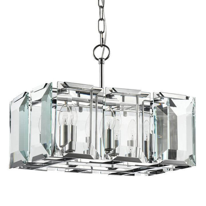 Люстра Harlow Crystal Square Chandelier chrome 6 Хром в Нижнем Новгороде | Loft Concept 