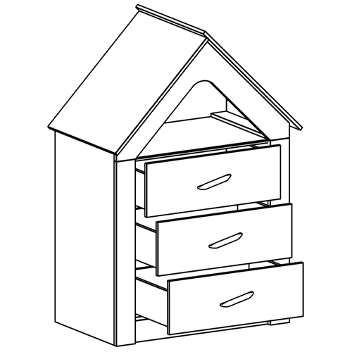 Комод в детскую Tiny Town Chest of Drawers в Нижнем Новгороде