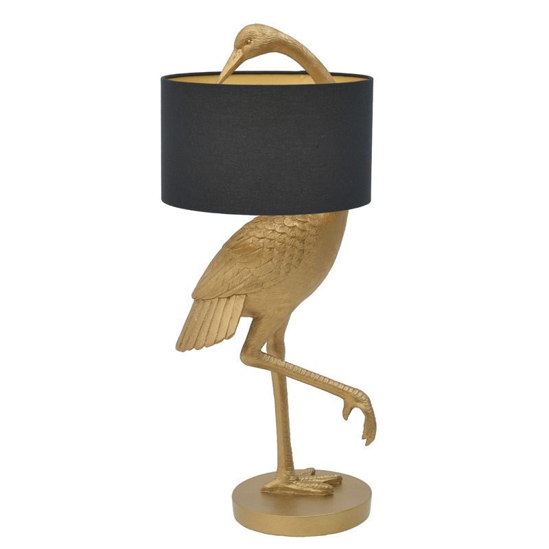 Настольная лампа Golden Stork Table lamp Золотой Черный в Нижнем Новгороде | Loft Concept 