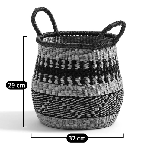 Круглая плетеная корзина Oyana Wicker Basket в Нижнем Новгороде