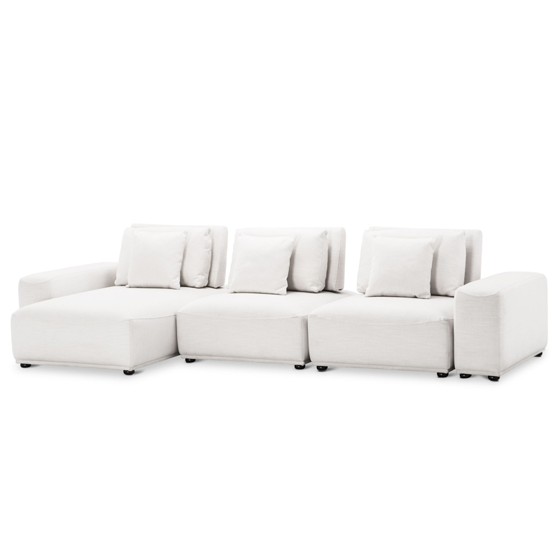 Диван Eichholtz Sofa Mondial Lounge white Белый Черный в Нижнем Новгороде | Loft Concept 