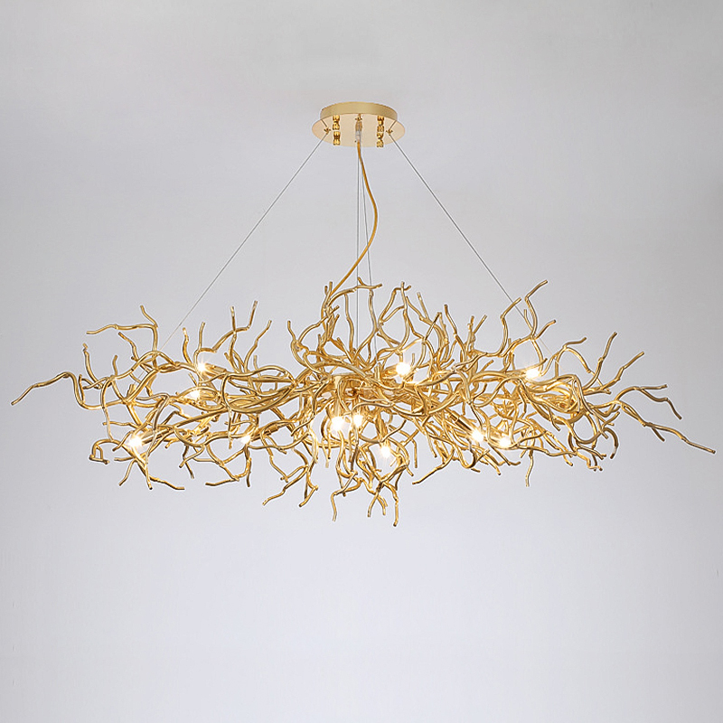 Люстра Felicite Long Gold Branches Chandelier Золотой в Нижнем Новгороде | Loft Concept 