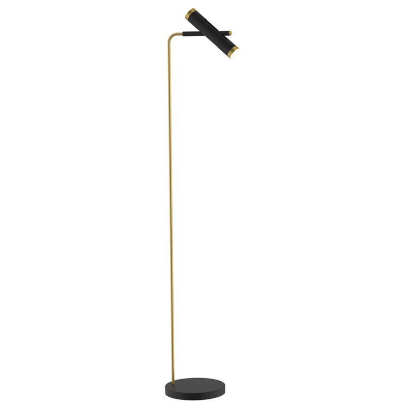 Торшер Rainer Floor Lamp black Черный Золотой в Нижнем Новгороде | Loft Concept 