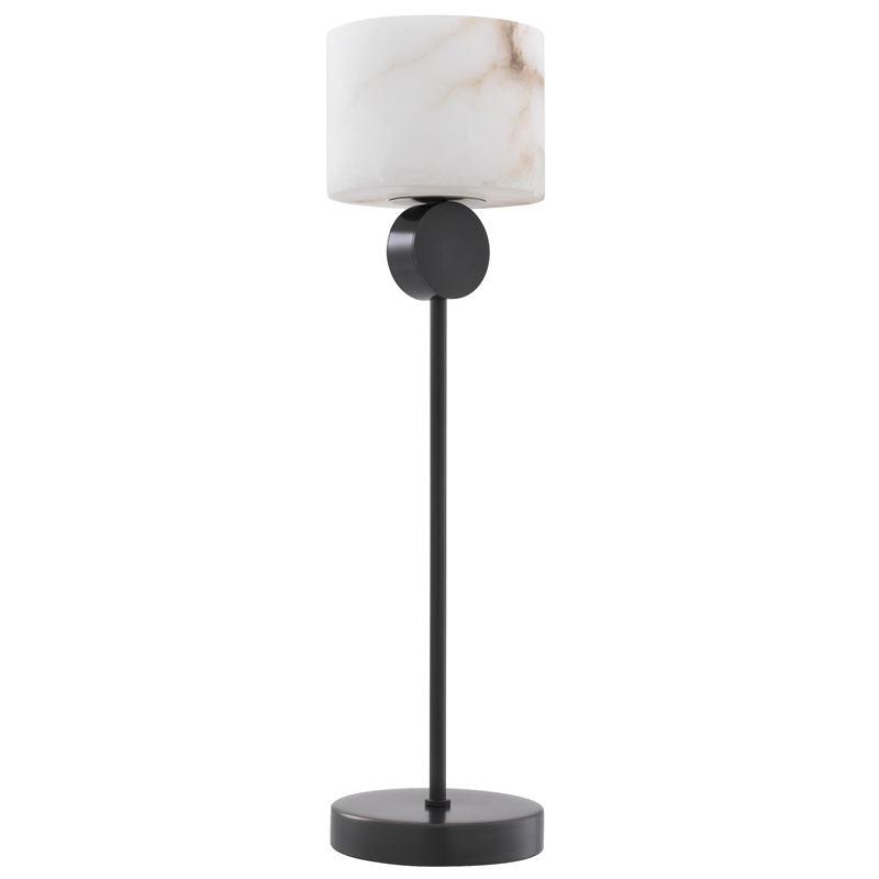 Настольная лампа Eichholtz Table Lamp Etruscan Bronze Темная бронза Белый в Нижнем Новгороде | Loft Concept 