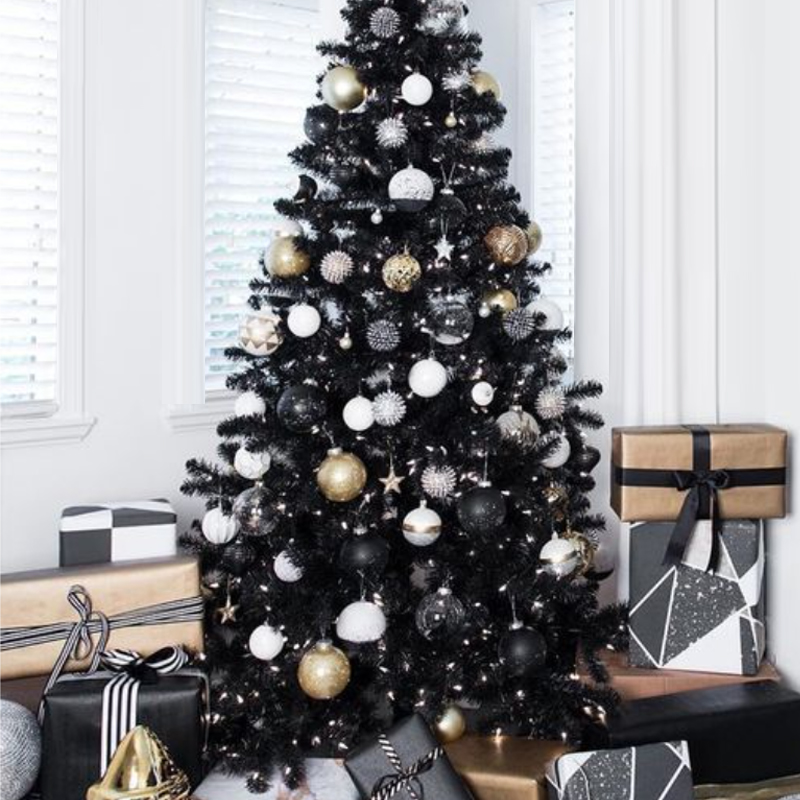 Дизайнерская Ель Christmas Tree Black and Gold Decor Черный Белый Золотой в Нижнем Новгороде | Loft Concept 