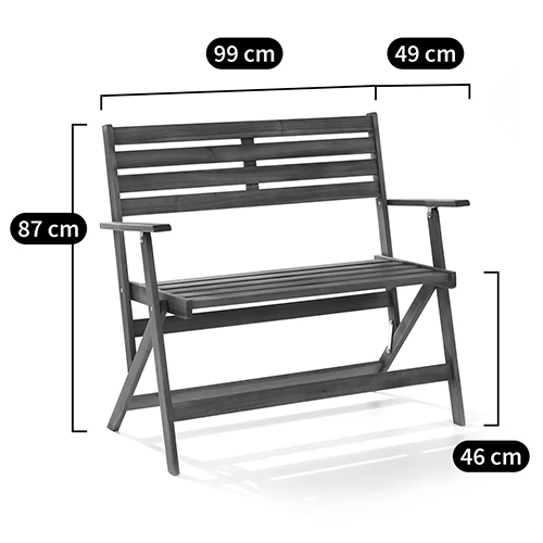 Деревянная садовая скамейка складная Gary Wood Bench в Нижнем Новгороде