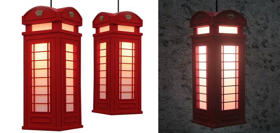 Подвесной светильник London Phone Booth Pendant - Loft-Concept в Нижнем Новгороде