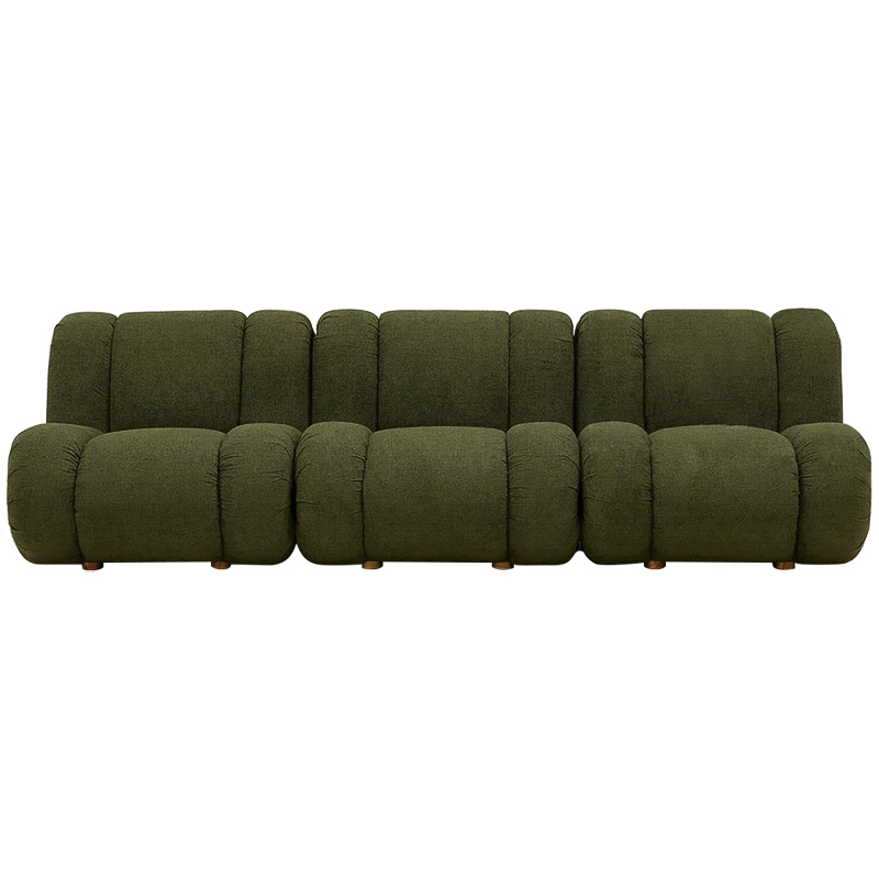 Модульный диван Erasmus Modular Sofa Green Зеленый Коричневый в Нижнем Новгороде | Loft Concept 