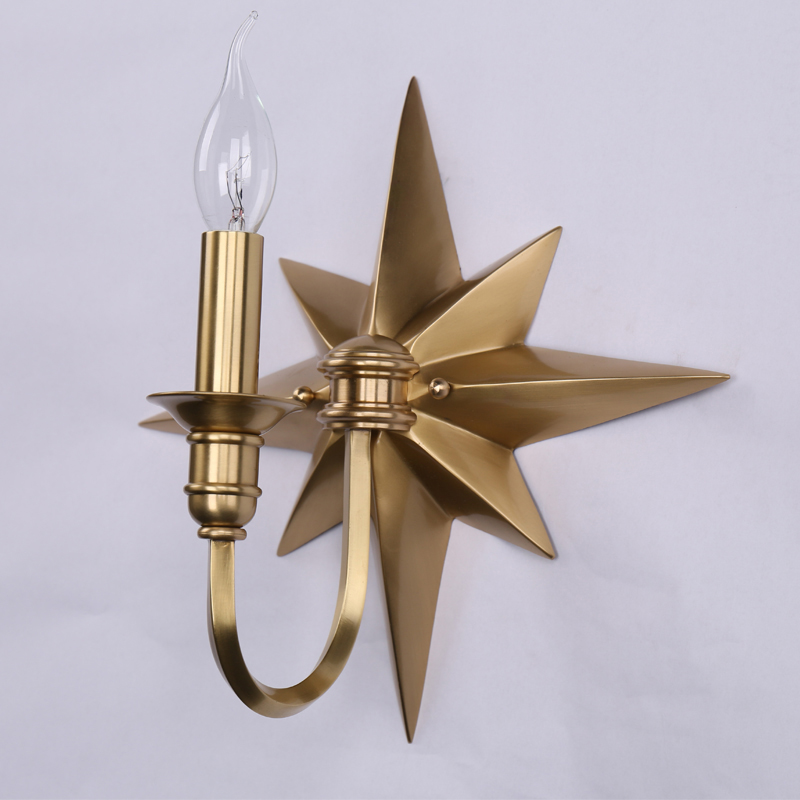 Бра Base Star Wall lamp Single Латунь в Нижнем Новгороде | Loft Concept 