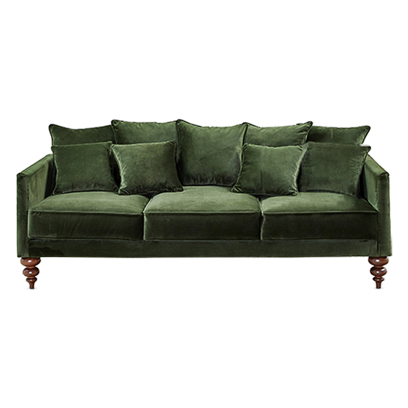 Диван Graceful Details Sofa Green Коричневый Зеленый в Нижнем Новгороде | Loft Concept 