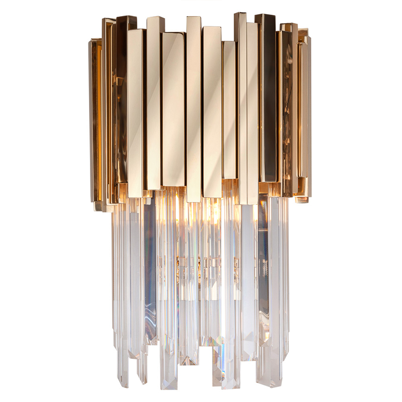 Бра Luxxu Modern Cascade Wall Lamp Gold 40 Золотой Прозрачное Стекло в Нижнем Новгороде | Loft Concept 