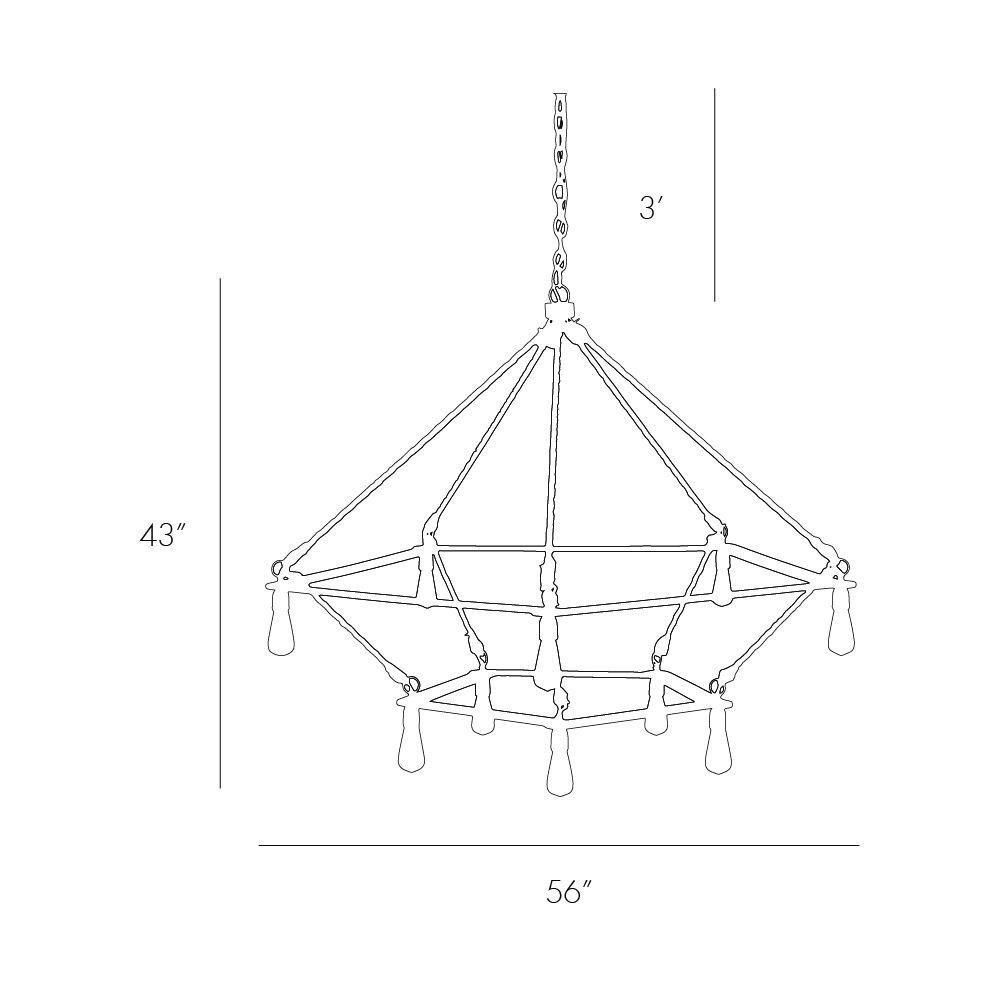 Люстра Arteriors MCINTYRE TWO TIERED CHANDELIER в Нижнем Новгороде