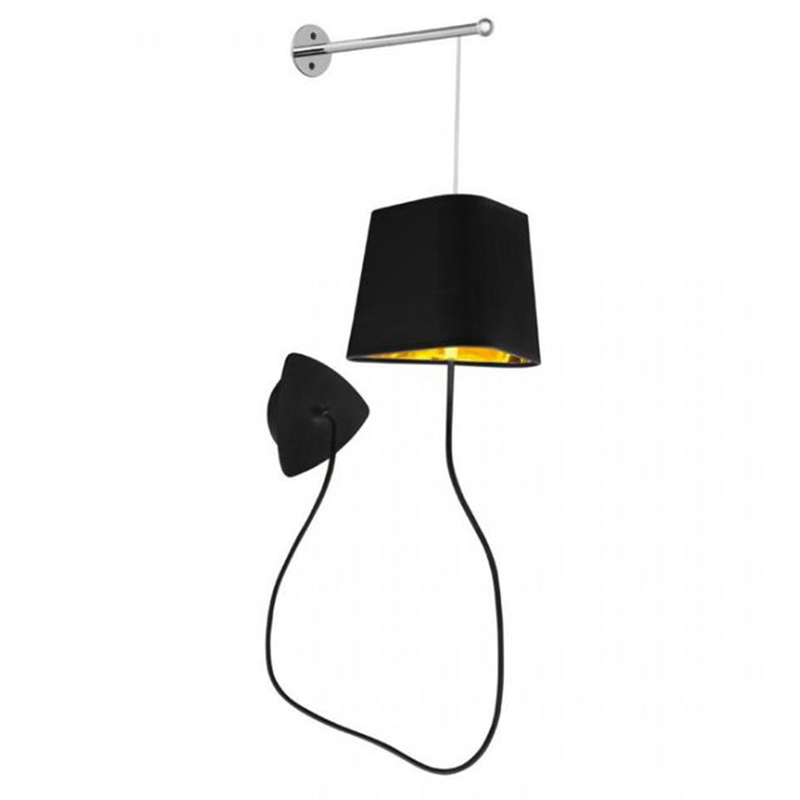 Бра Designheure Lighting Black Wall Lamp Золотой Черный в Нижнем Новгороде | Loft Concept 