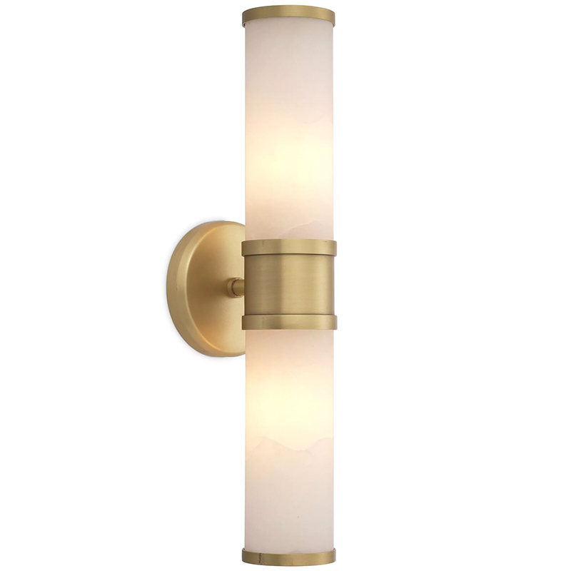 Бра Eichholtz Wall Lamp Claridges Double Латунь Бежевый в Нижнем Новгороде | Loft Concept 