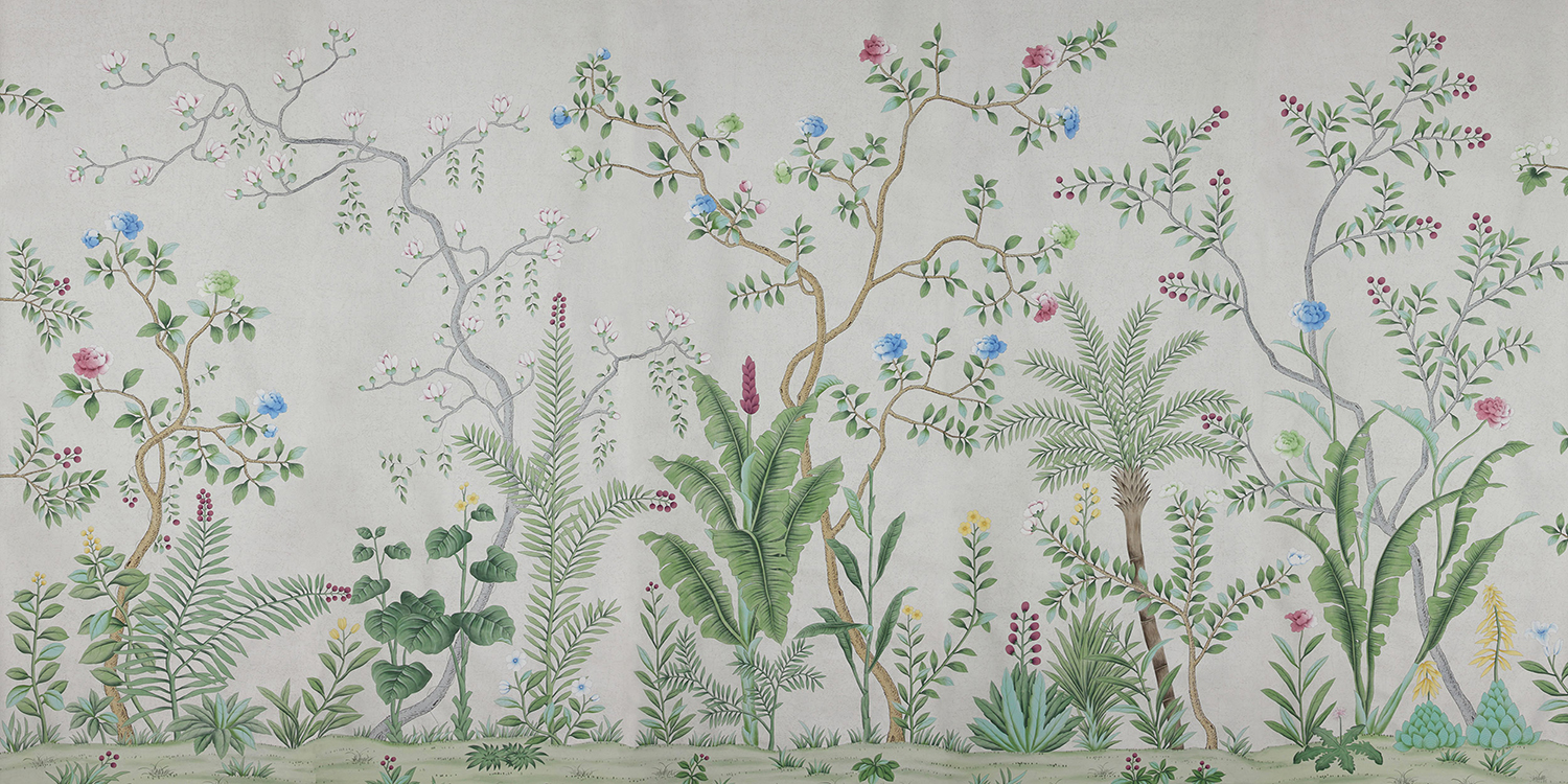 Обои ручная роспись Sans Soucis Crackled Silver - фото