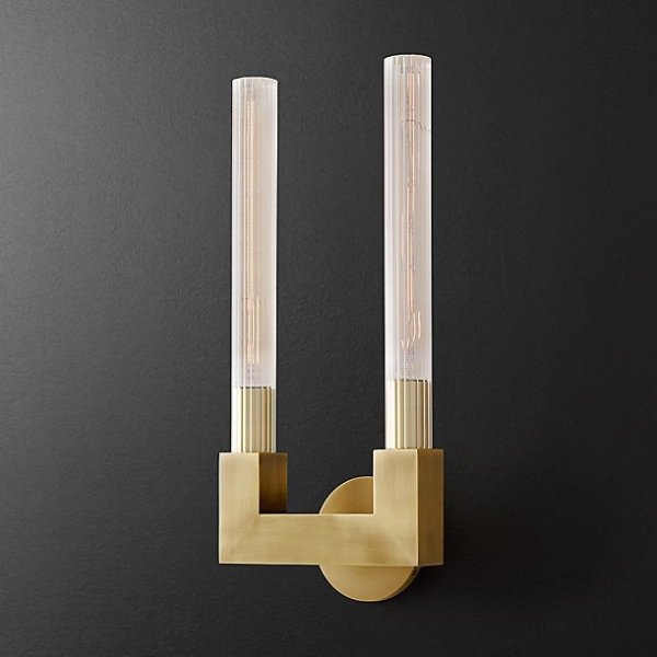 Бра RH CANELLE wall lamp DOUBLE Sconces Латунь в Нижнем Новгороде | Loft Concept 