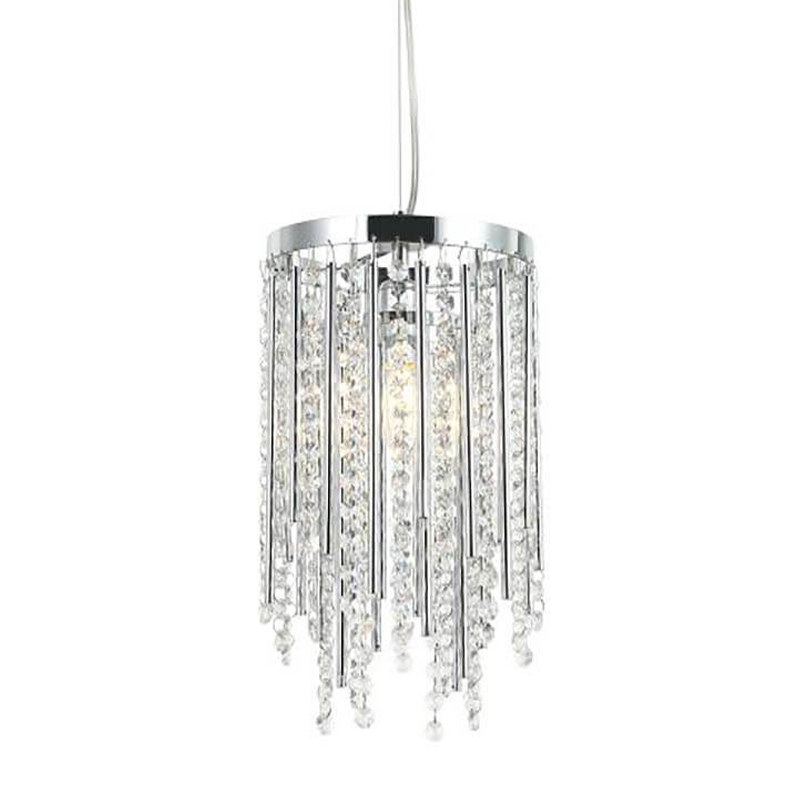 Подвесной светильник Crystal Wind Chimes Chrome Hanging Lamp Хром Прозрачный в Нижнем Новгороде | Loft Concept 