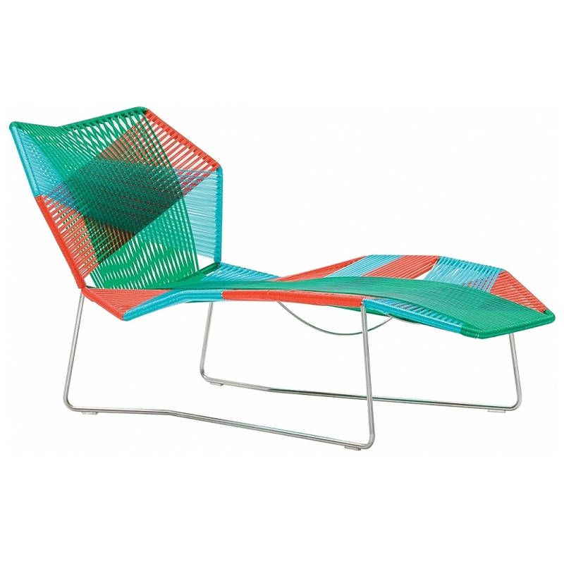 Шезлонг Moroso Chaise Longue Tropicalia Мульти Зеленый Красный Бирюзовый в Нижнем Новгороде | Loft Concept 