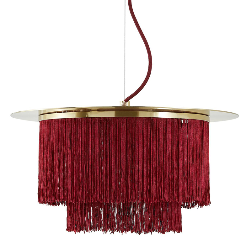 Люстра Houtique Chandelier Burgundy Бургундский красный Латунь в Нижнем Новгороде | Loft Concept 