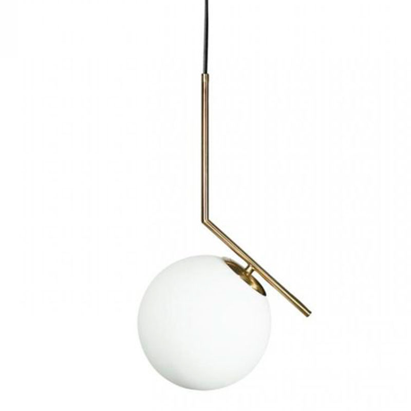 Светильник подвесной Flos IC Lighting Gold Pendant Lamp Золотой Белый в Нижнем Новгороде | Loft Concept 