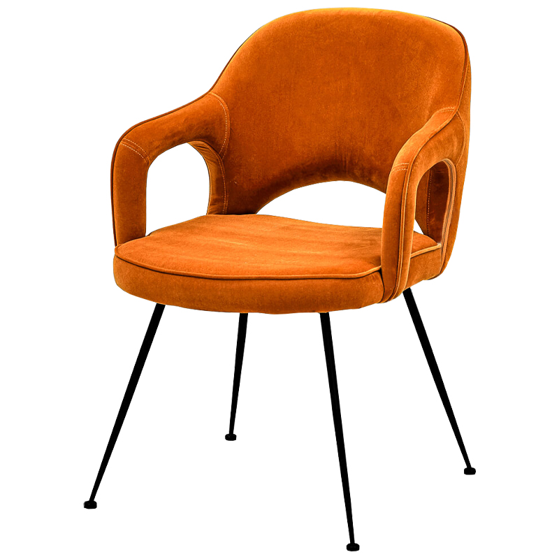 Стул Taube Stool Orange Оранжевый Черный в Нижнем Новгороде | Loft Concept 