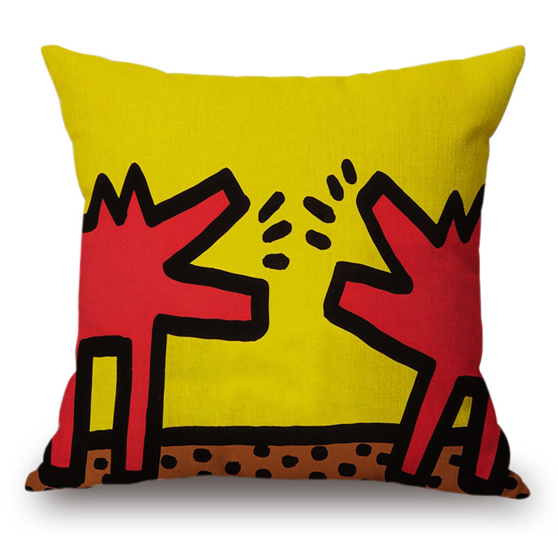 Подушка Keith Haring 1 Мульти в Нижнем Новгороде | Loft Concept 