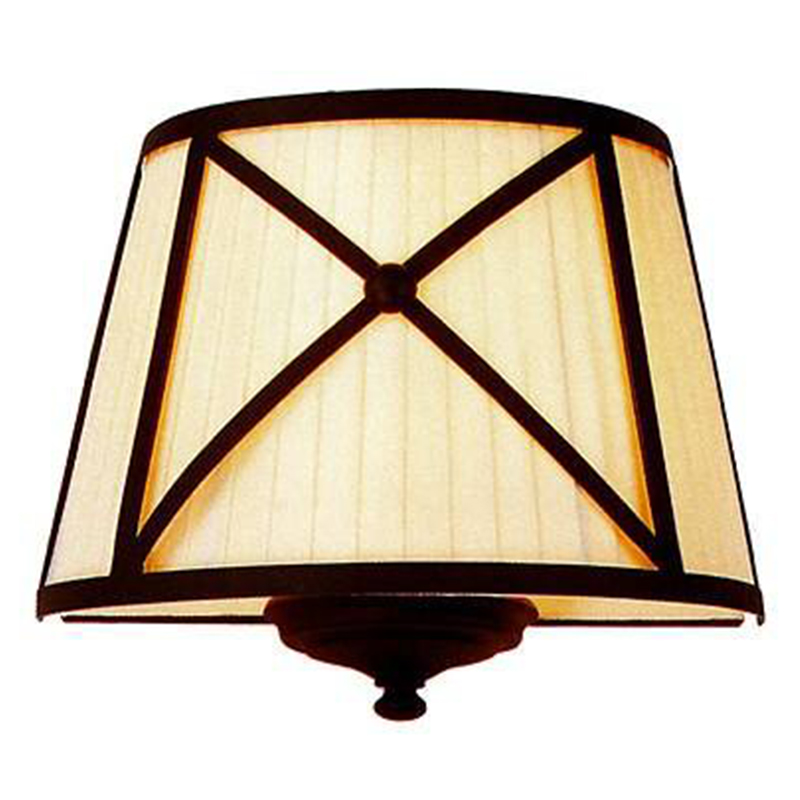 Бра Provence Lampshade Light Brown Wall Lamp Коричневый Бежевый в Нижнем Новгороде | Loft Concept 