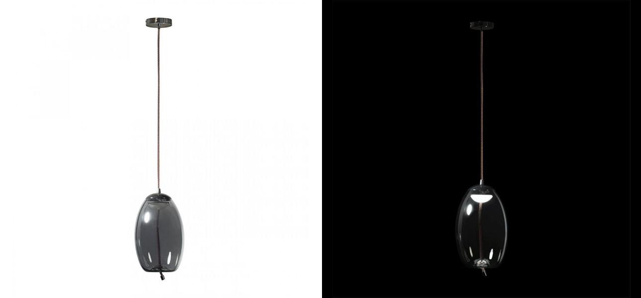 Подвесной светильник Brokis KNOT PC1036 Серое стекло - фото №1