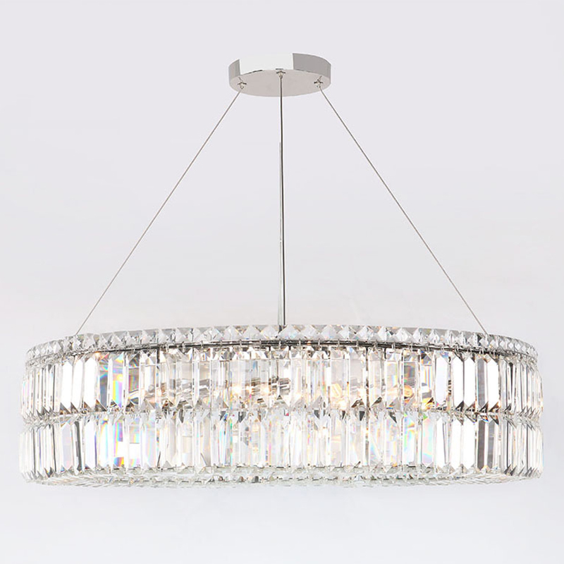 Люстра Darleen Crystal Nickel Chandelier 17 Никель Прозрачный (Transparent) в Нижнем Новгороде | Loft Concept 