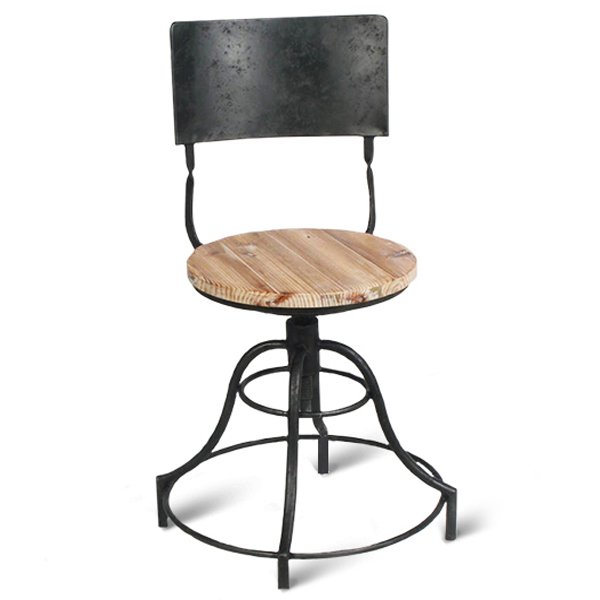 Барный стул Industrial Barstool Vintage Black Винтажный черный Коричневый в Нижнем Новгороде | Loft Concept 