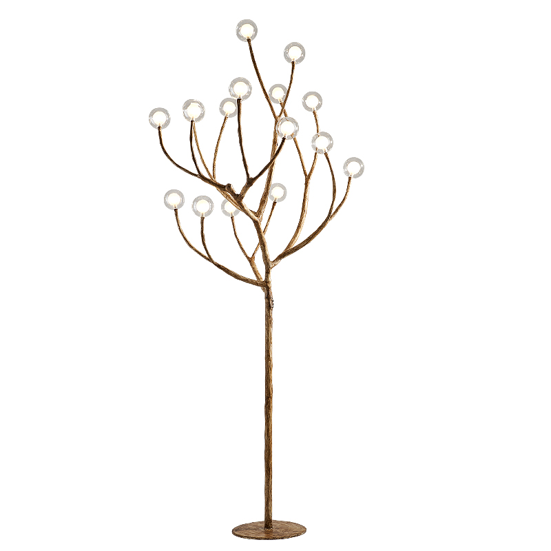 Торшер Tree branch Floor lamp Коричневый Белый в Нижнем Новгороде | Loft Concept 