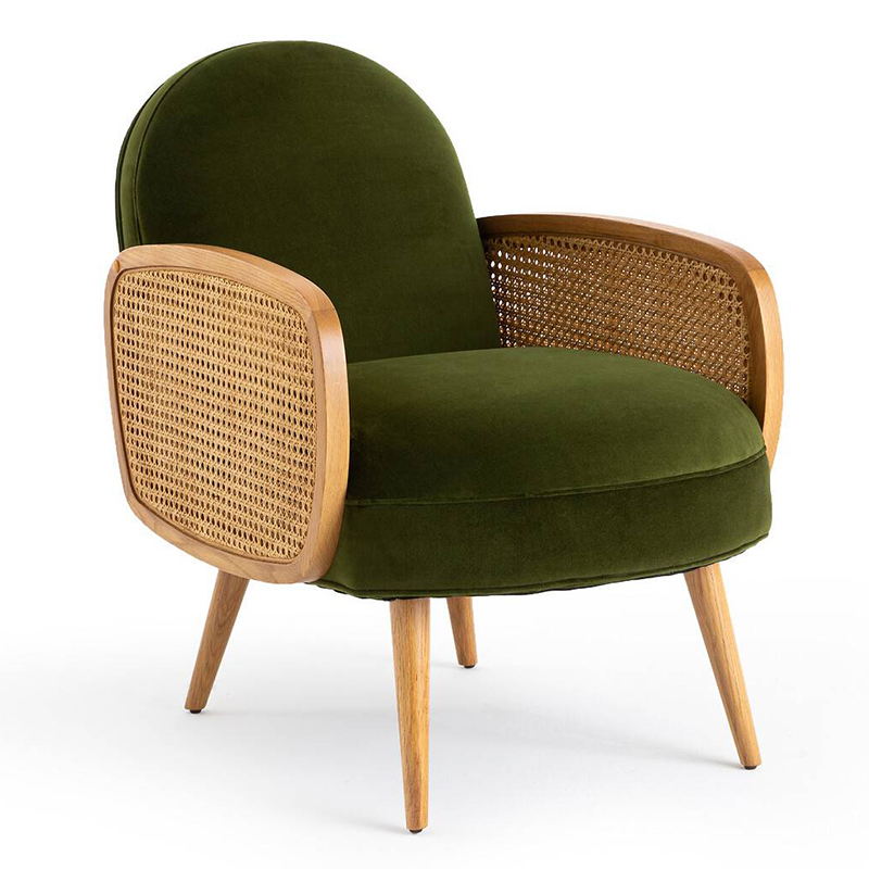 Кресло Morten Wicker Green Armchair Зеленый в Нижнем Новгороде | Loft Concept 